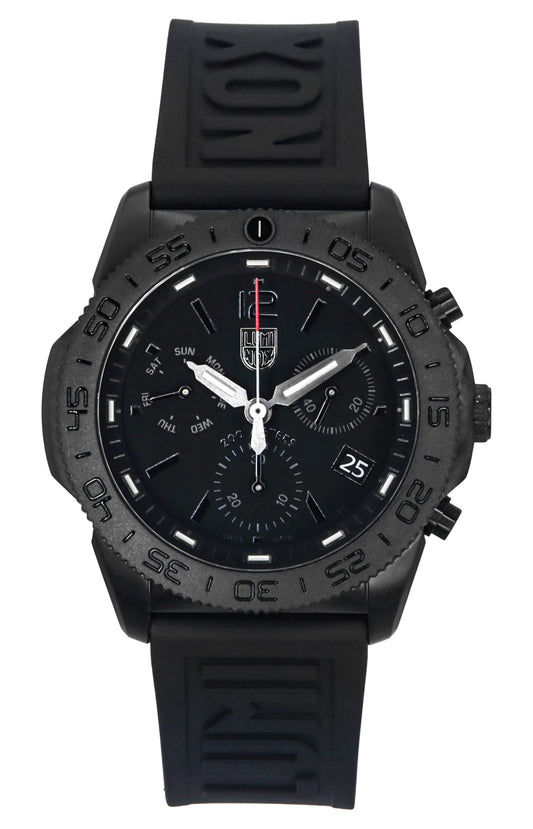 Luminox Pacific Diver Chronograph Rubber Strap Black Dial Quartz XS.3141.BO.1.SET 200M Men's Watch