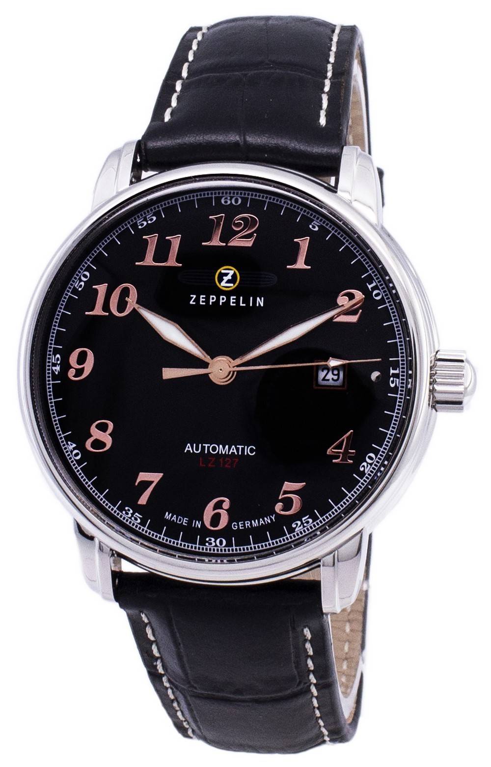 Zeppelin Series LZ127 Graf Automatic Germany Made 7656-2 76562 Men's Watch