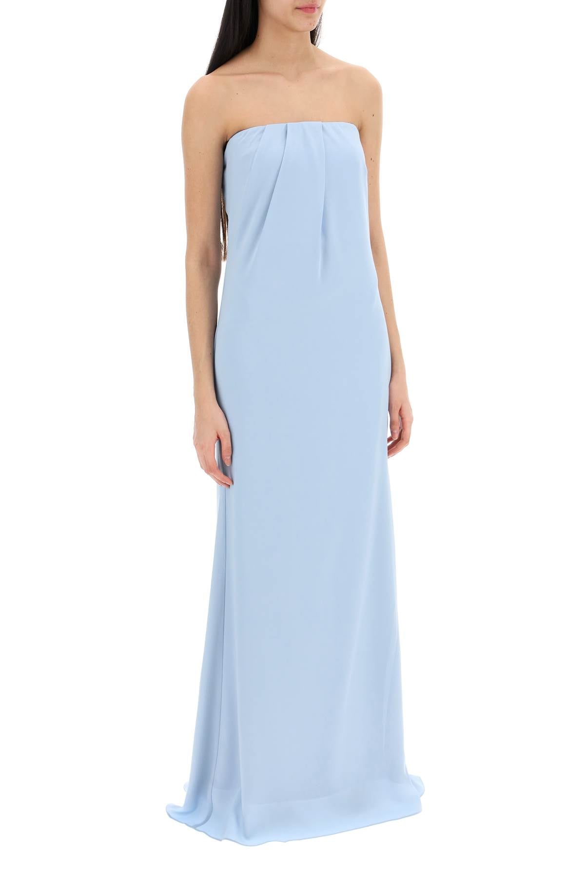 Roland Mouret Roland mouret strapless satin crepe dress without