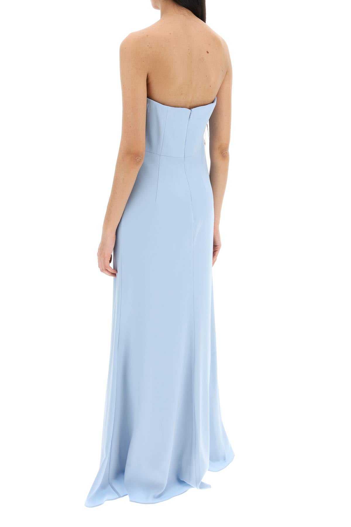 Roland Mouret Roland mouret strapless satin crepe dress without