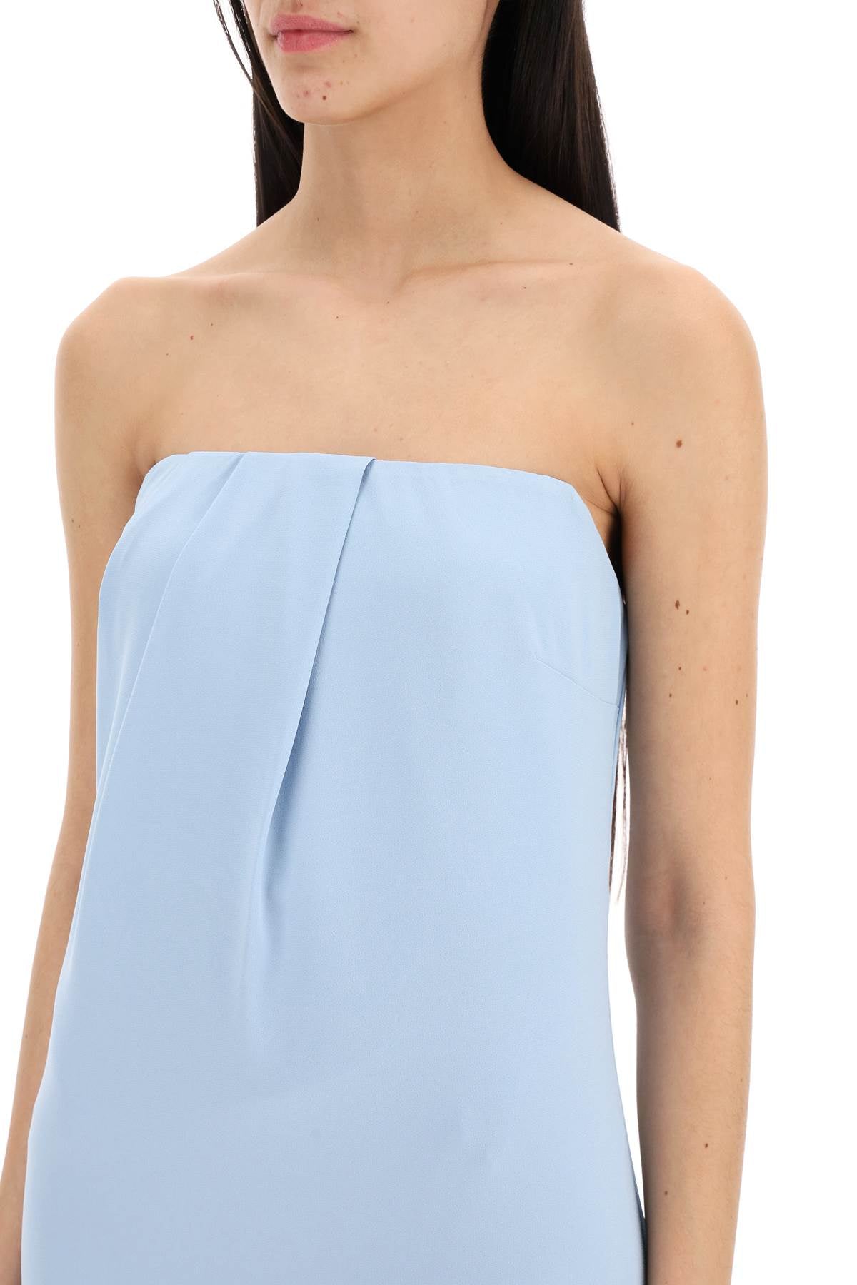 Roland Mouret Roland mouret strapless satin crepe dress without