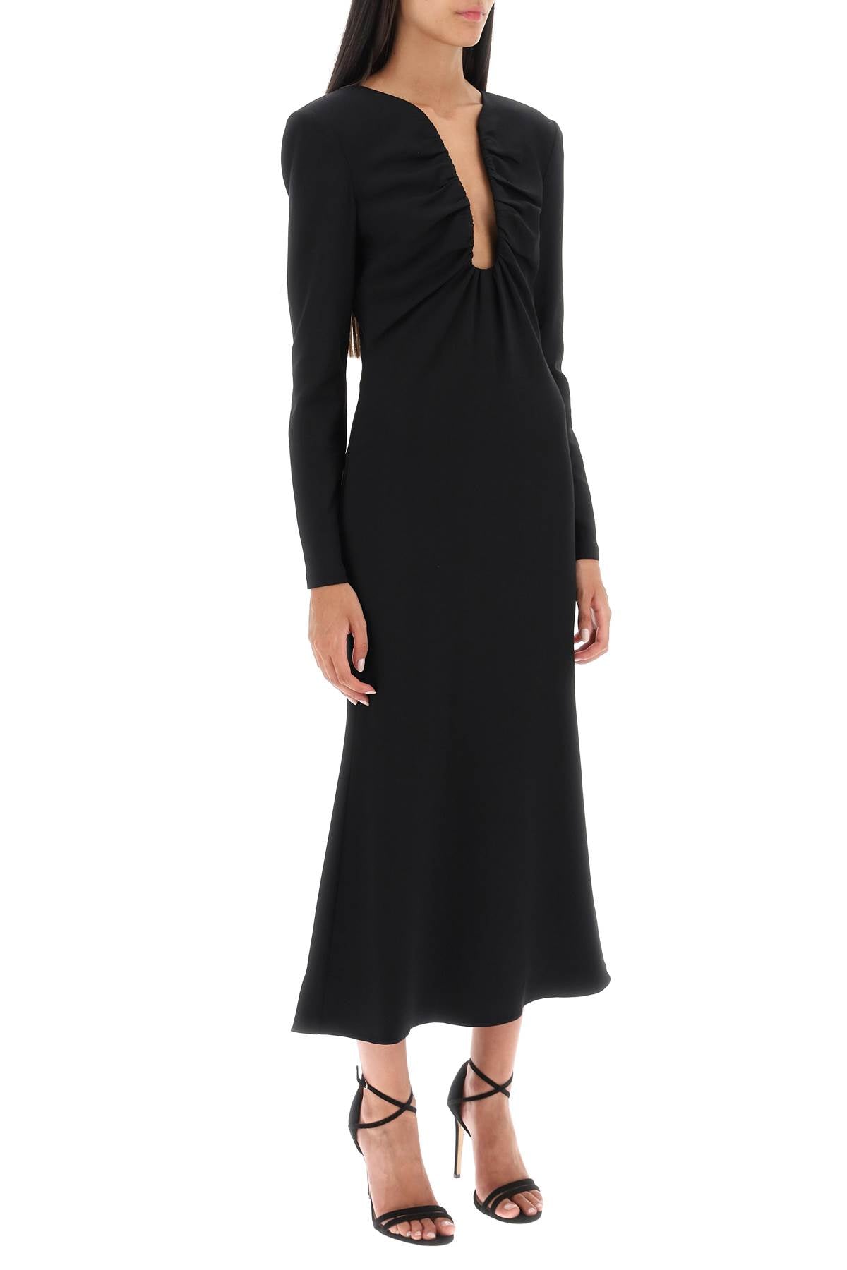 Roland Mouret Roland mouret midi dress with plunging neckline