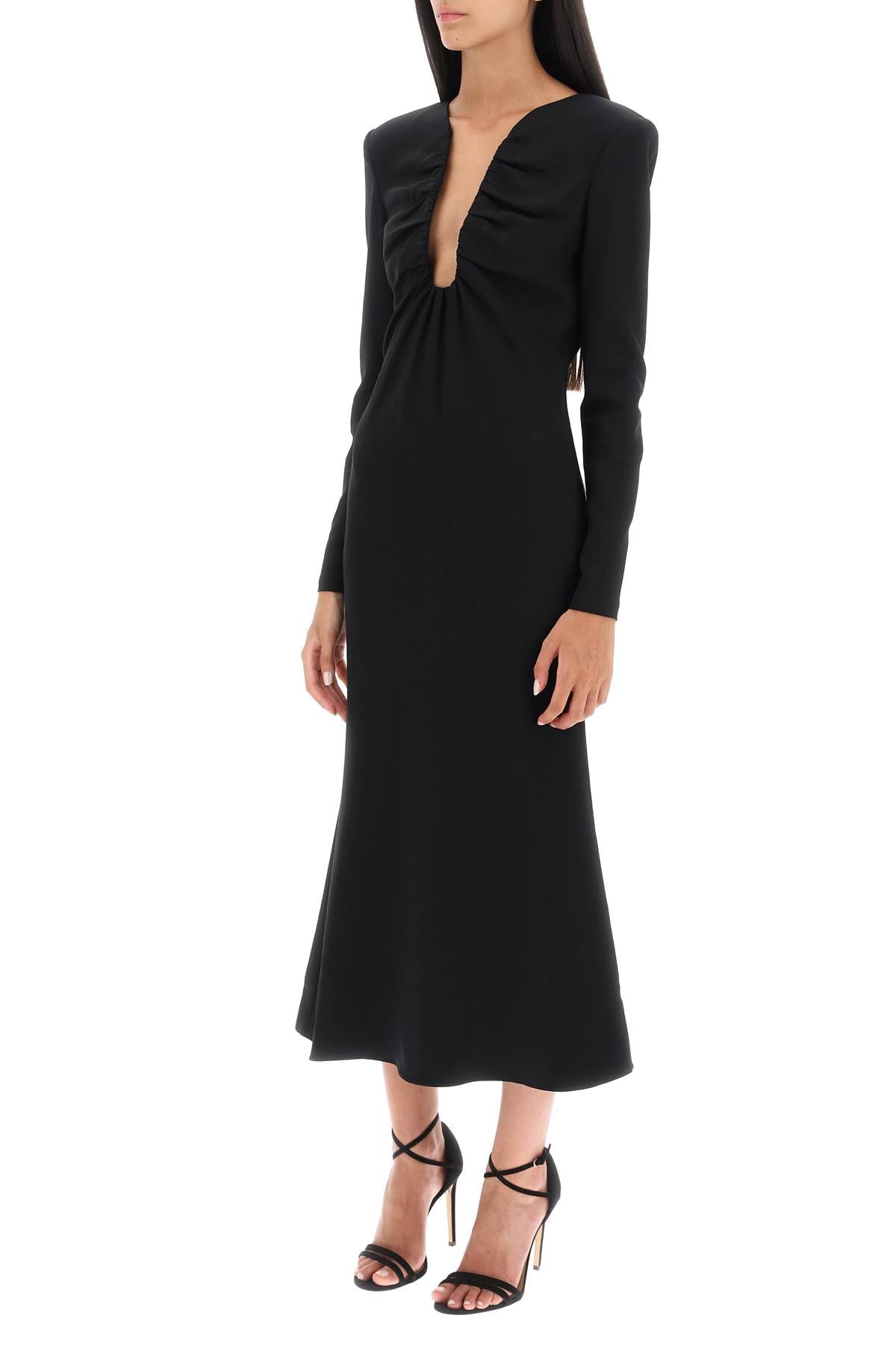 Roland Mouret Roland mouret midi dress with plunging neckline