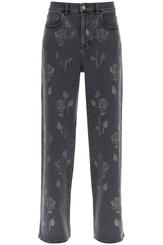 Giuseppe Di Morabito Giuseppe di morabito straight jeans with crystal flowers