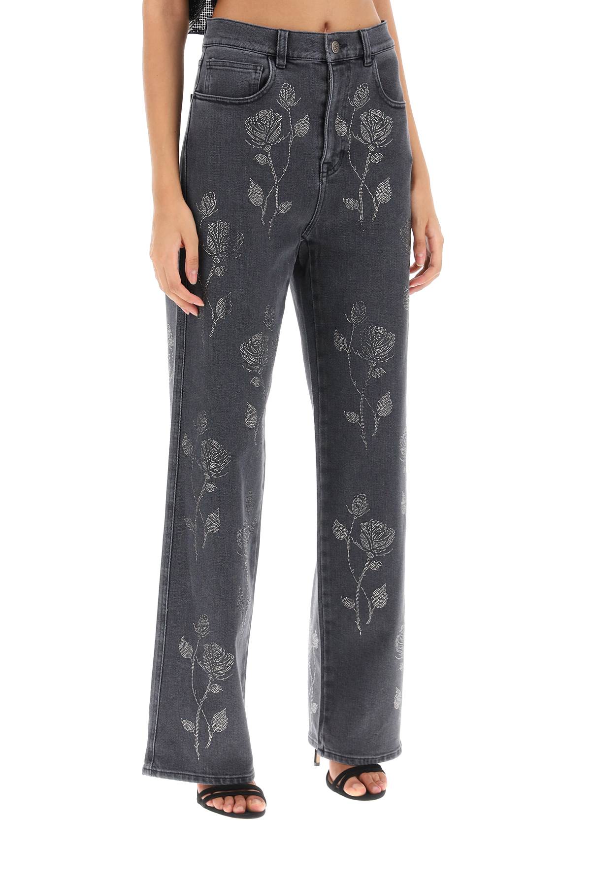 Giuseppe Di Morabito Giuseppe di morabito straight jeans with crystal flowers