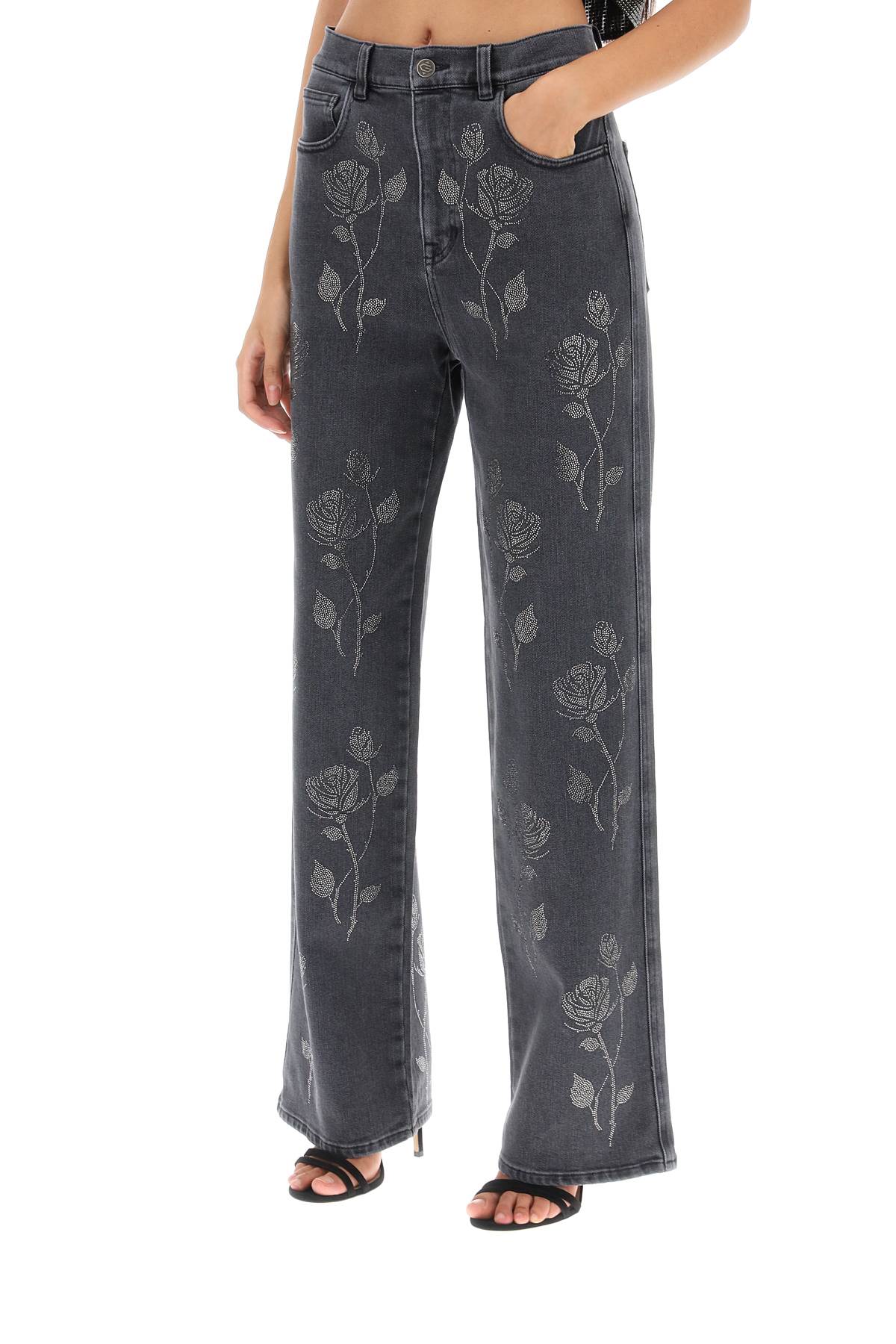 Giuseppe Di Morabito Giuseppe di morabito straight jeans with crystal flowers