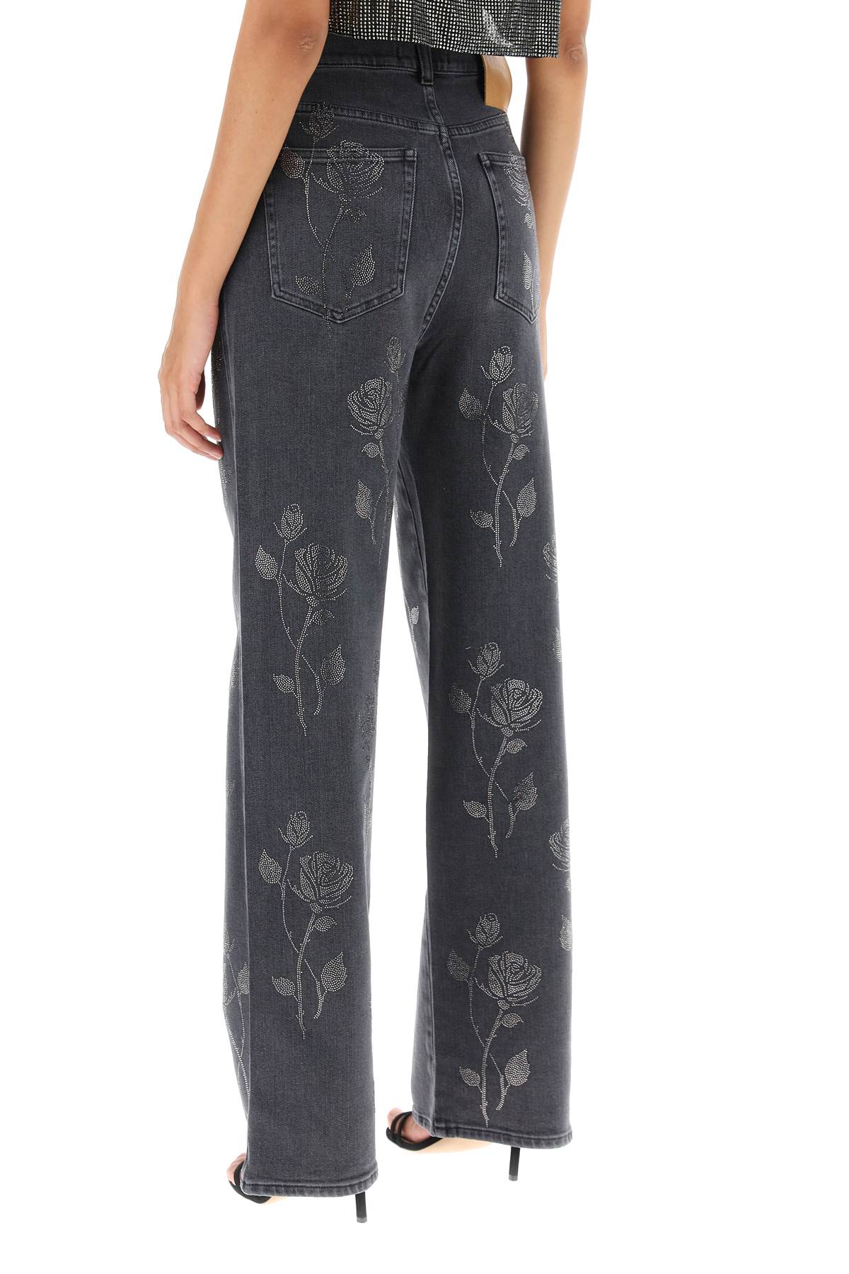 Giuseppe Di Morabito Giuseppe di morabito straight jeans with crystal flowers