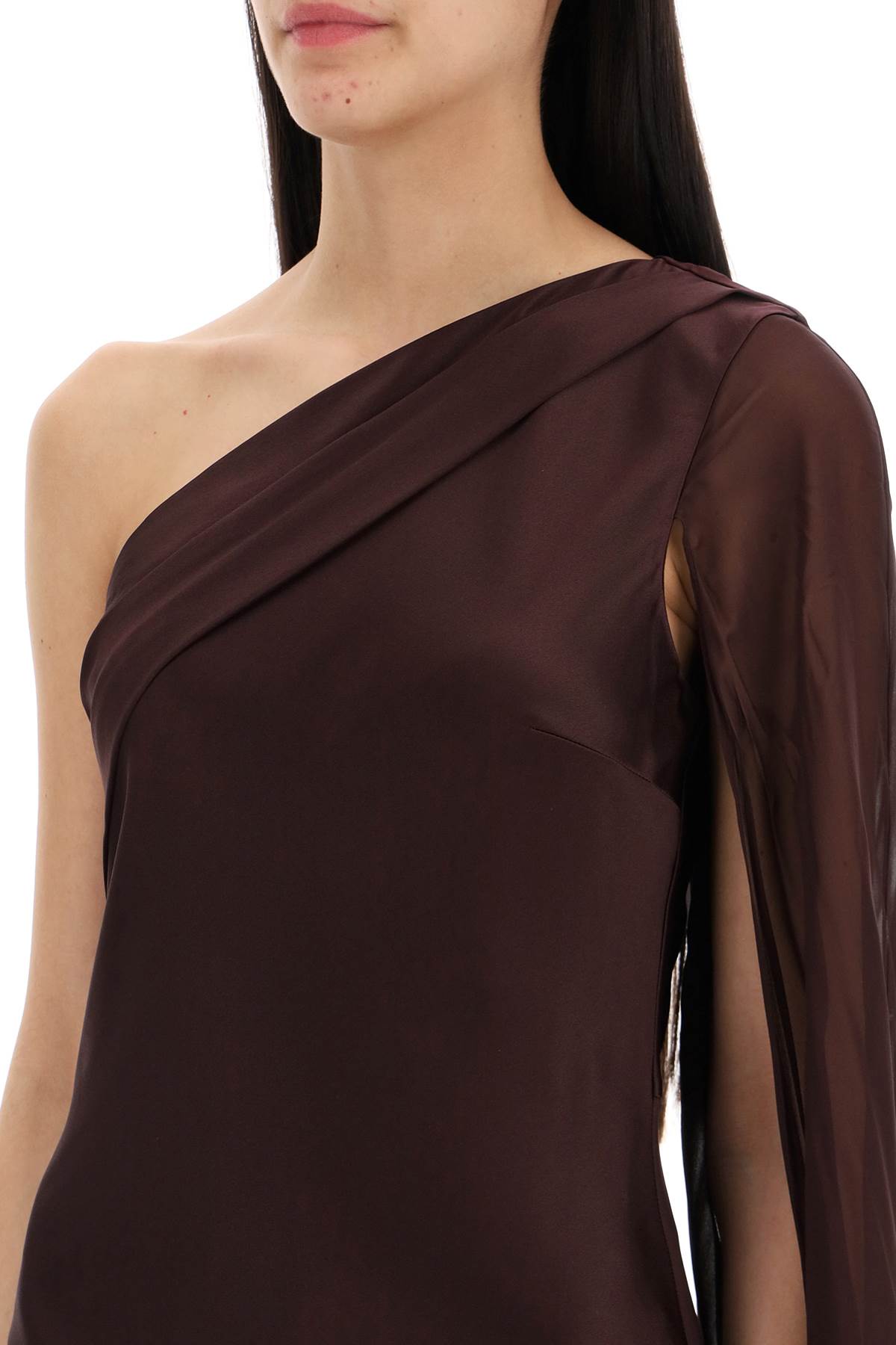 Roland Mouret Roland mouret asymmetric silk satin dress