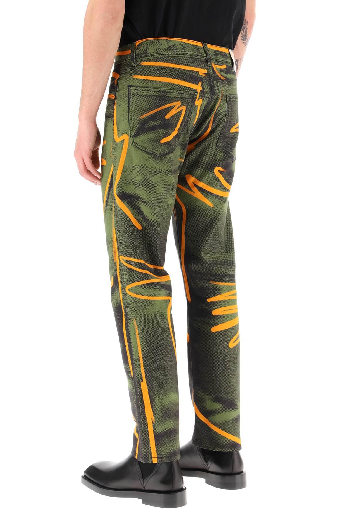 Moschino Moschino shadows & squiggles cotton pants