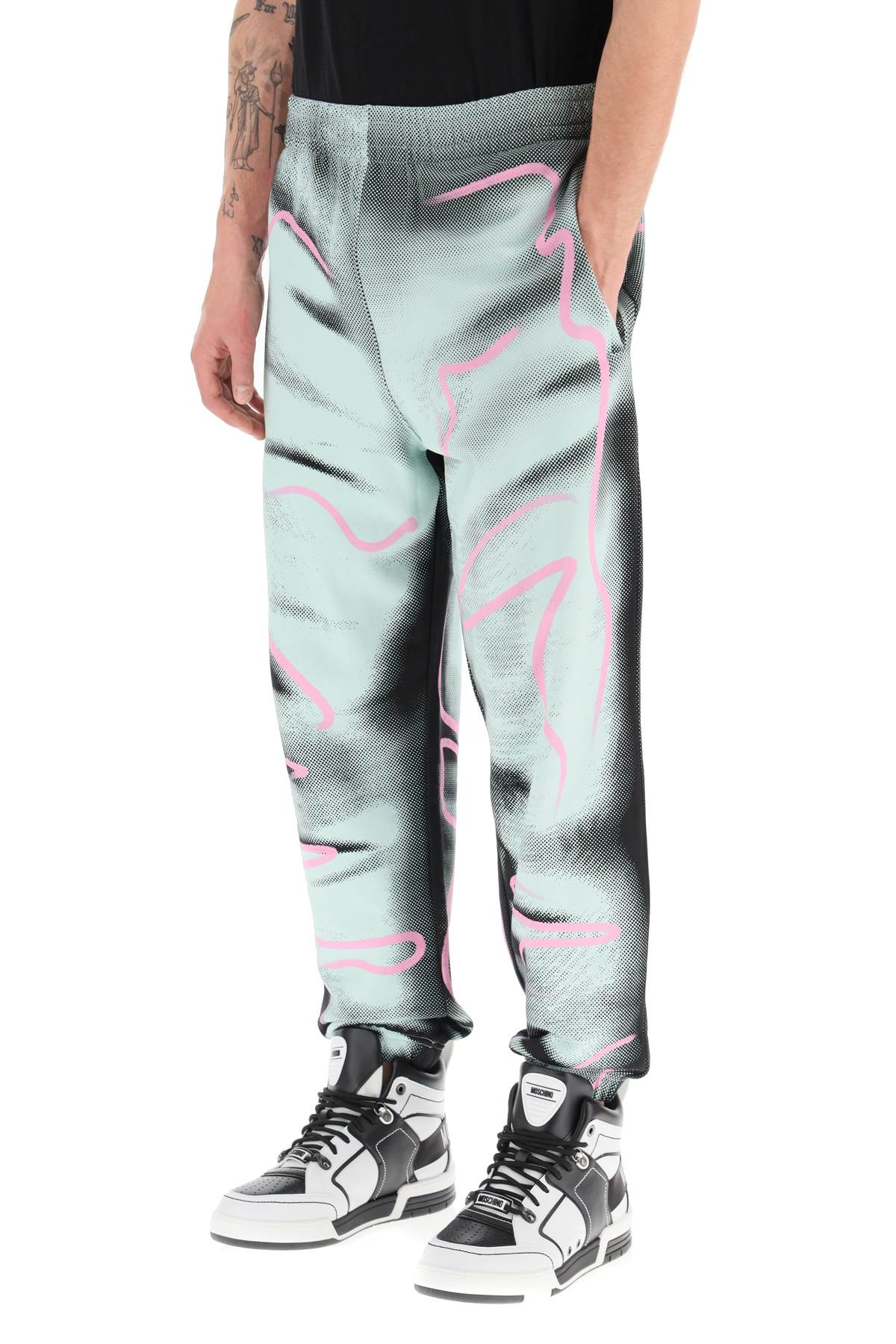 Moschino Moschino shadows & squiggles jogger pants