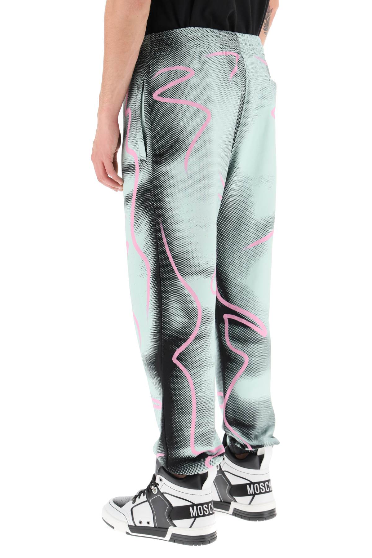 Moschino Moschino shadows & squiggles jogger pants