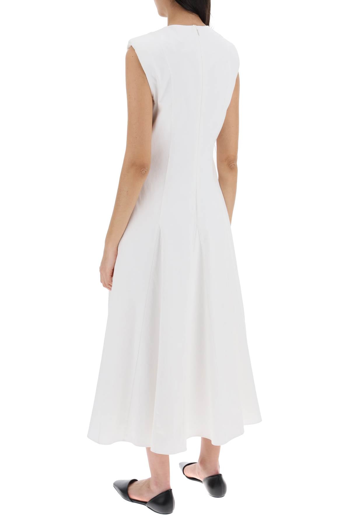 Roland Mouret Roland mouret cotton poplin midi dress in