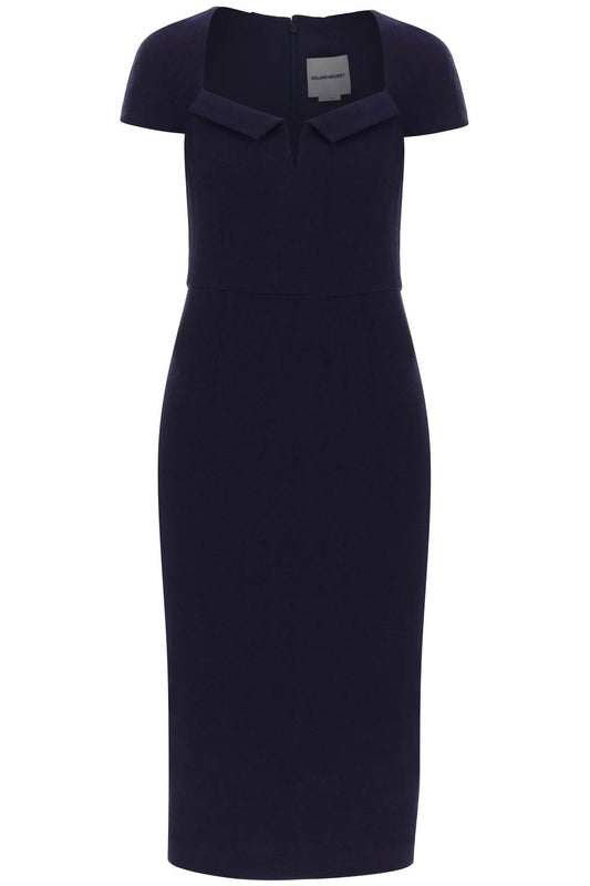 Roland Mouret Roland mouret midi sheath dress in crepe