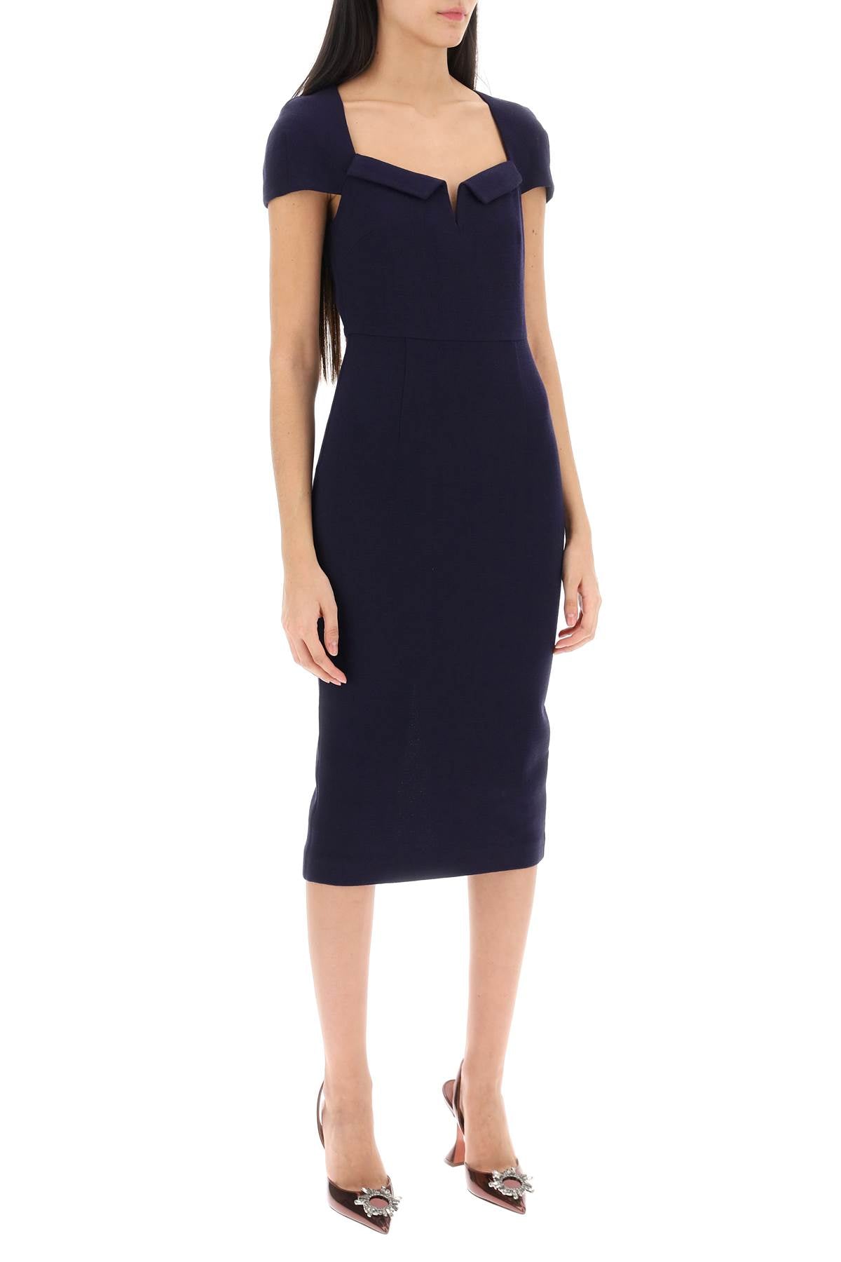 Roland Mouret Roland mouret midi sheath dress in crepe