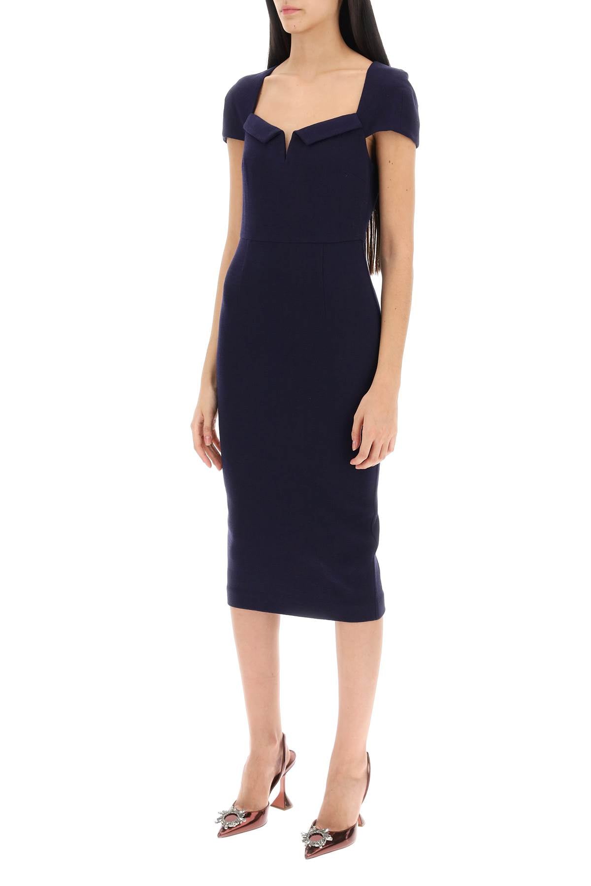 Roland Mouret Roland mouret midi sheath dress in crepe