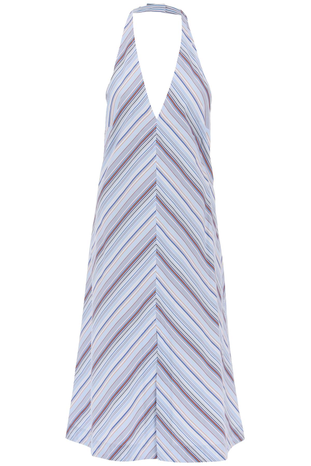 Saks Potts Saks potts 'agnes' striped halterneck midi dress