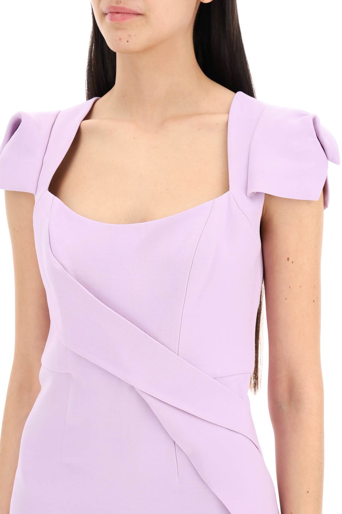 Roland Mouret Roland mouret midi dress with draped detailing