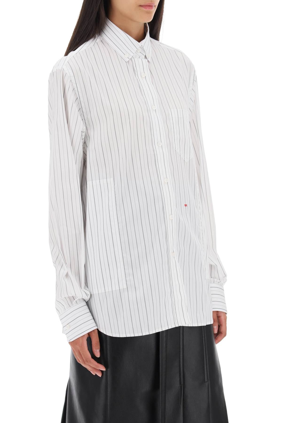 Saks Potts Saks potts 'william' pinstriped cotton shirt