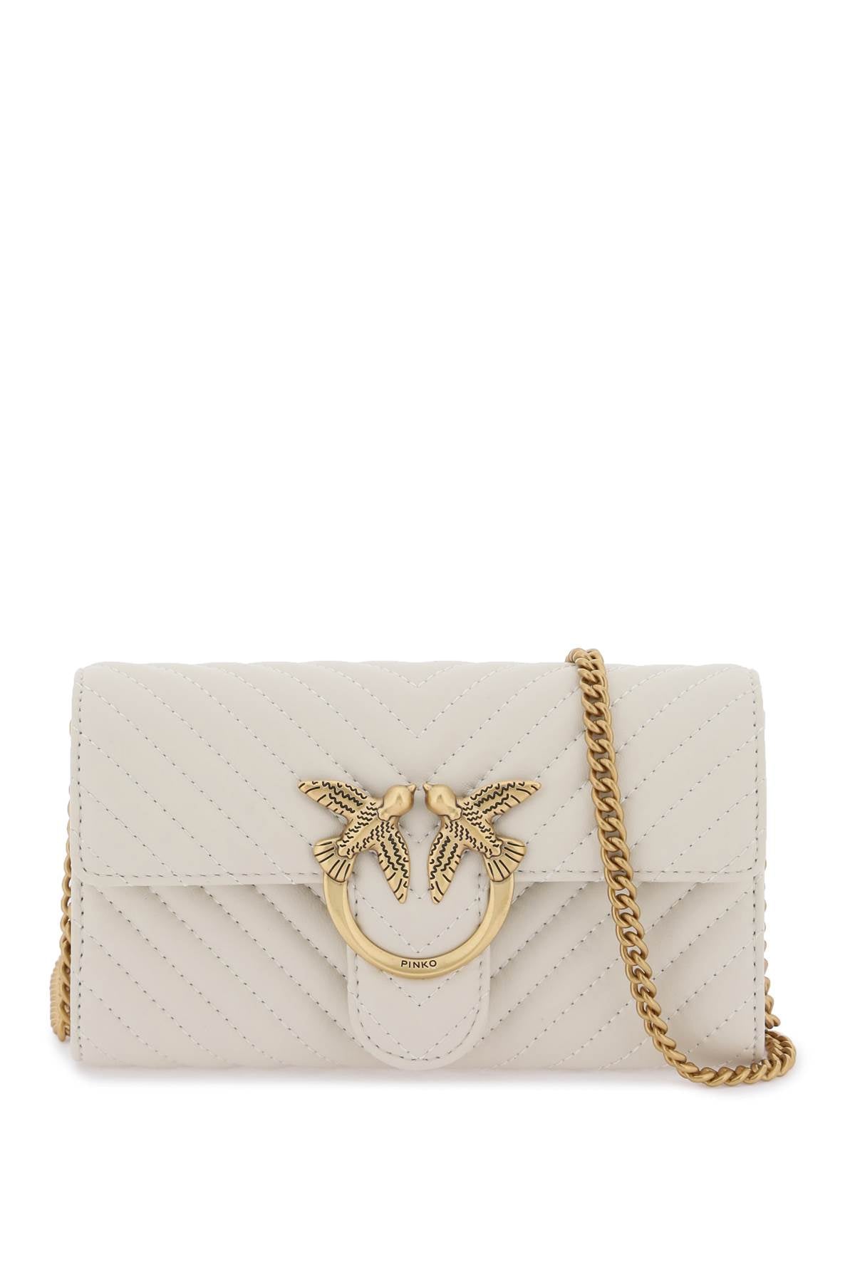 Pinko Pinko love bag one wallet chevron mini bag