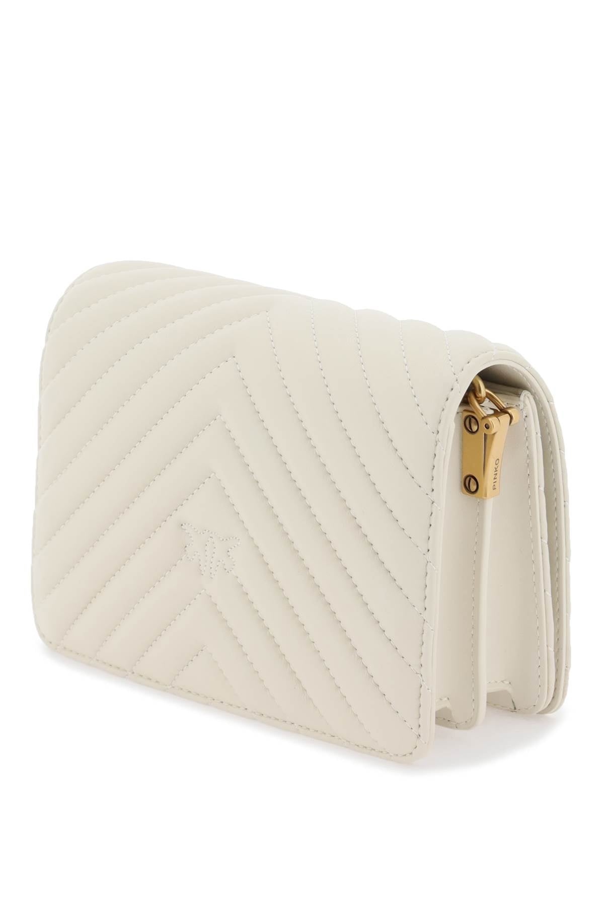 Pinko Pinko love click mini chevron bag