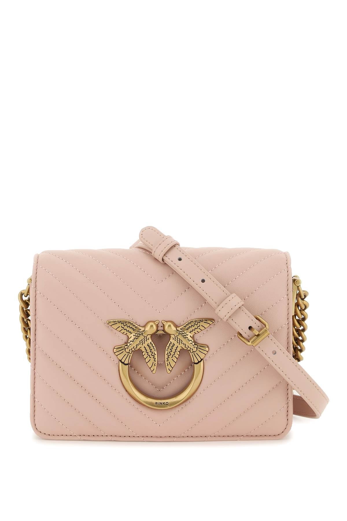 Pinko Pinko love click mini chevron bag