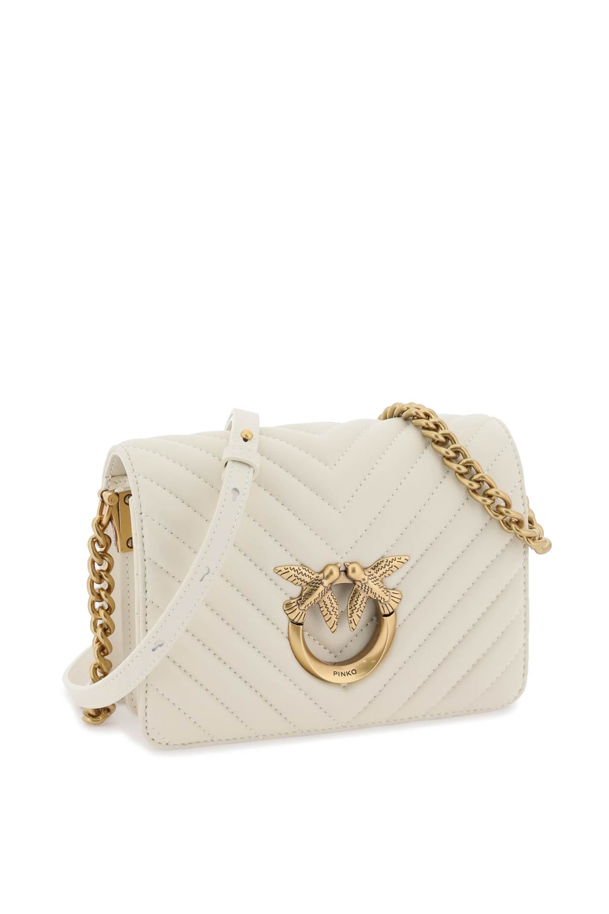 Pinko Pinko love click mini chevron bag