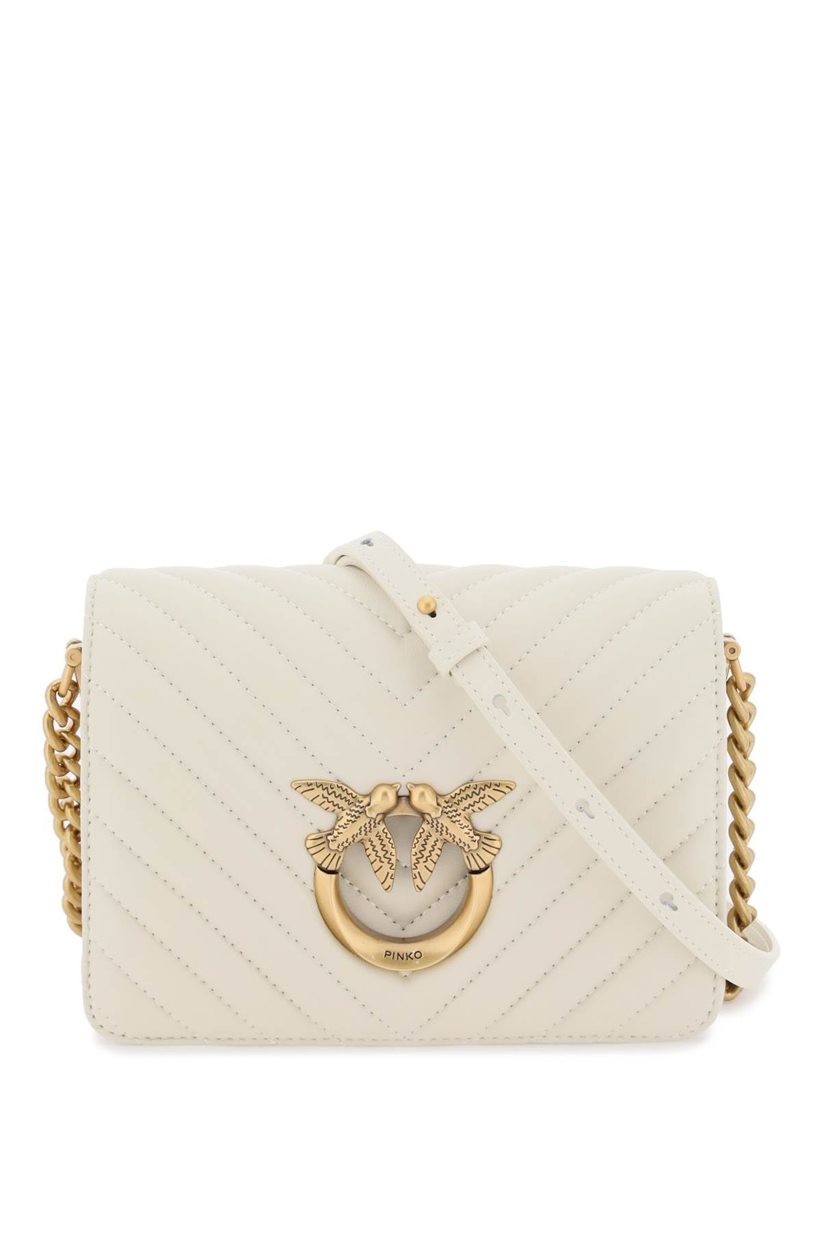 Pinko Pinko love click mini chevron bag