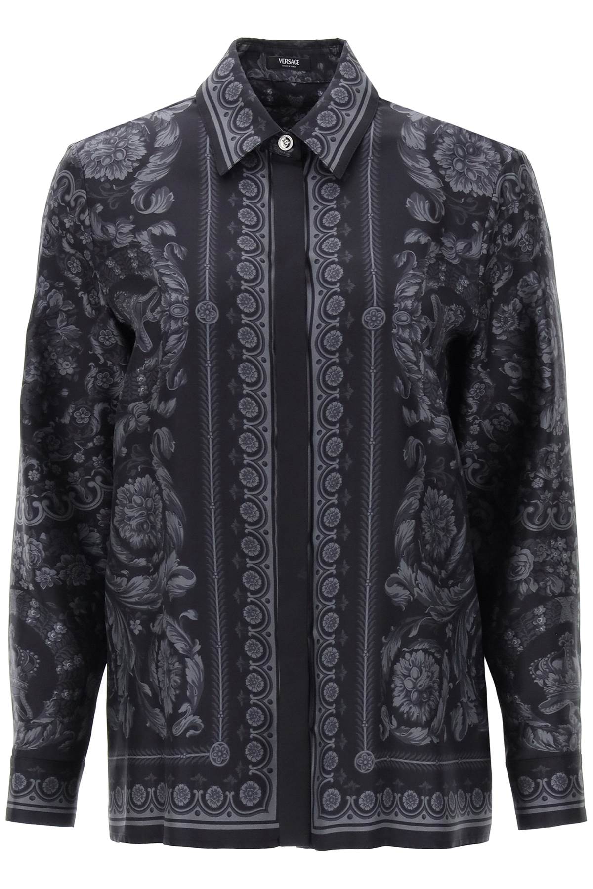 Versace Versace barocco shirt in crepe de chine