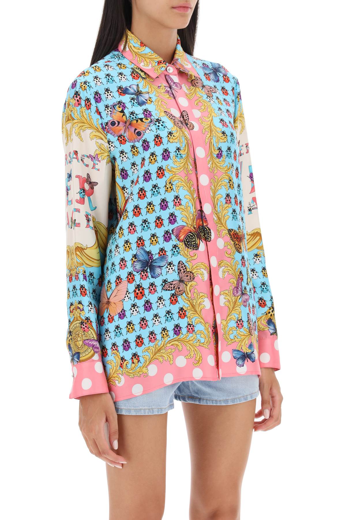 Versace Versace shirt in printed silk