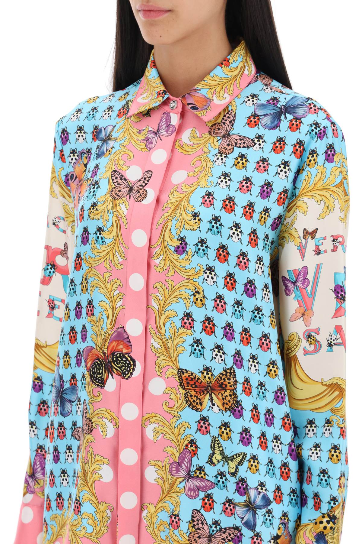 Versace Versace shirt in printed silk