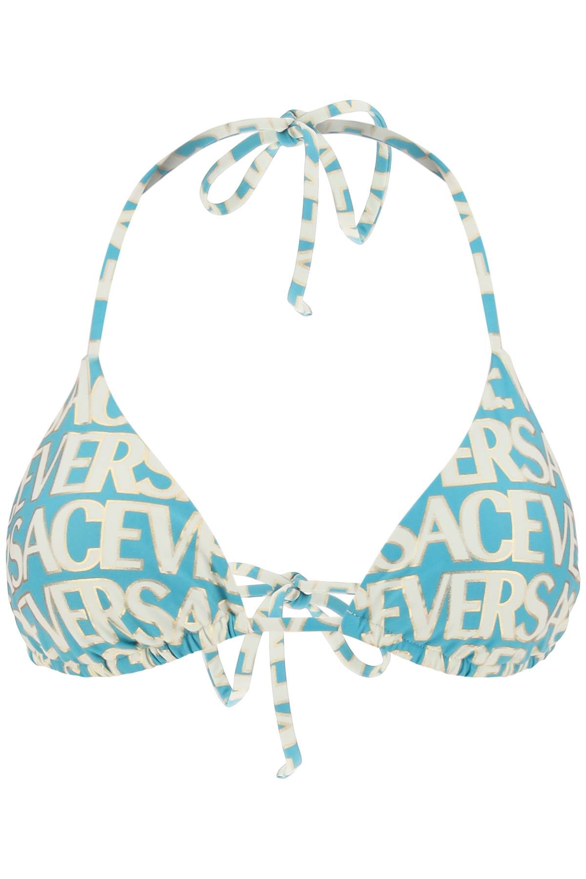 Versace Versace versace allover bikini top