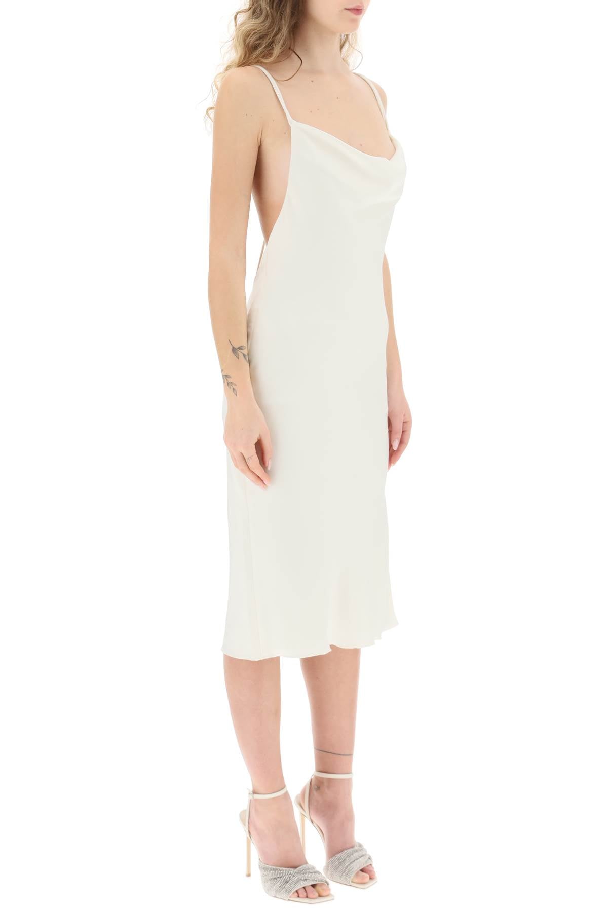 Rotate Rotate responsible satin midi dress