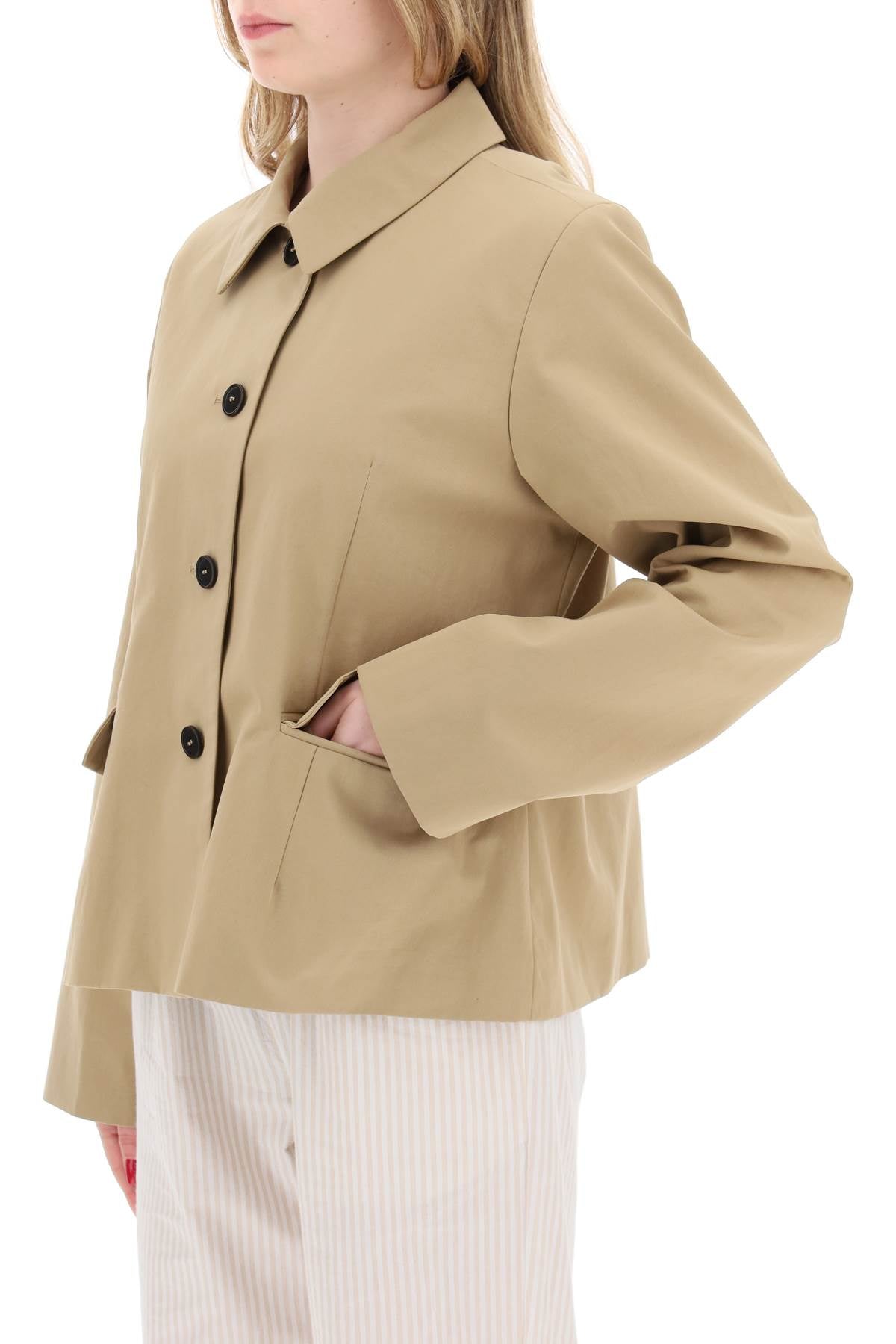 SKALL STUDIO Skall studio short cotton waterproof jacket named petra in italian