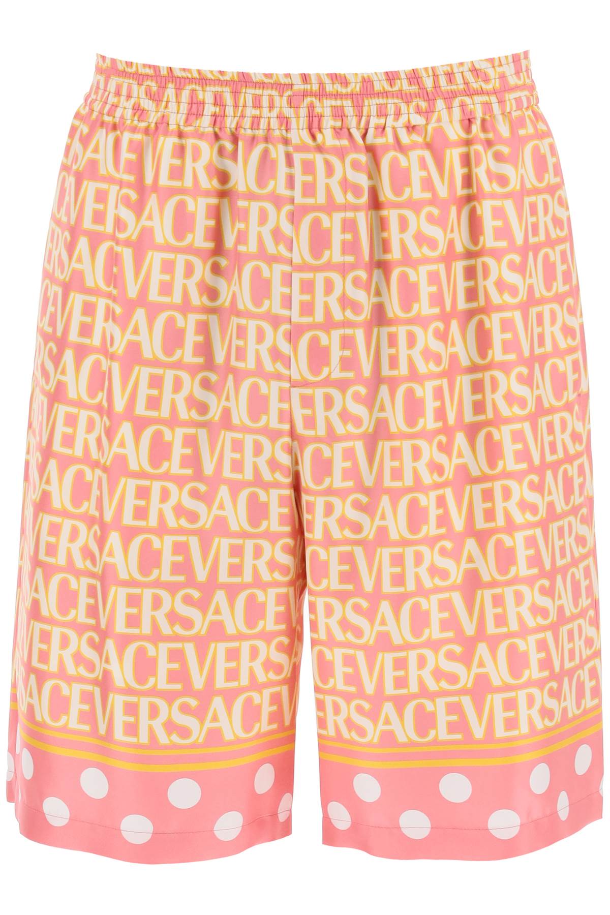 Versace Versace versace allover silk shorts