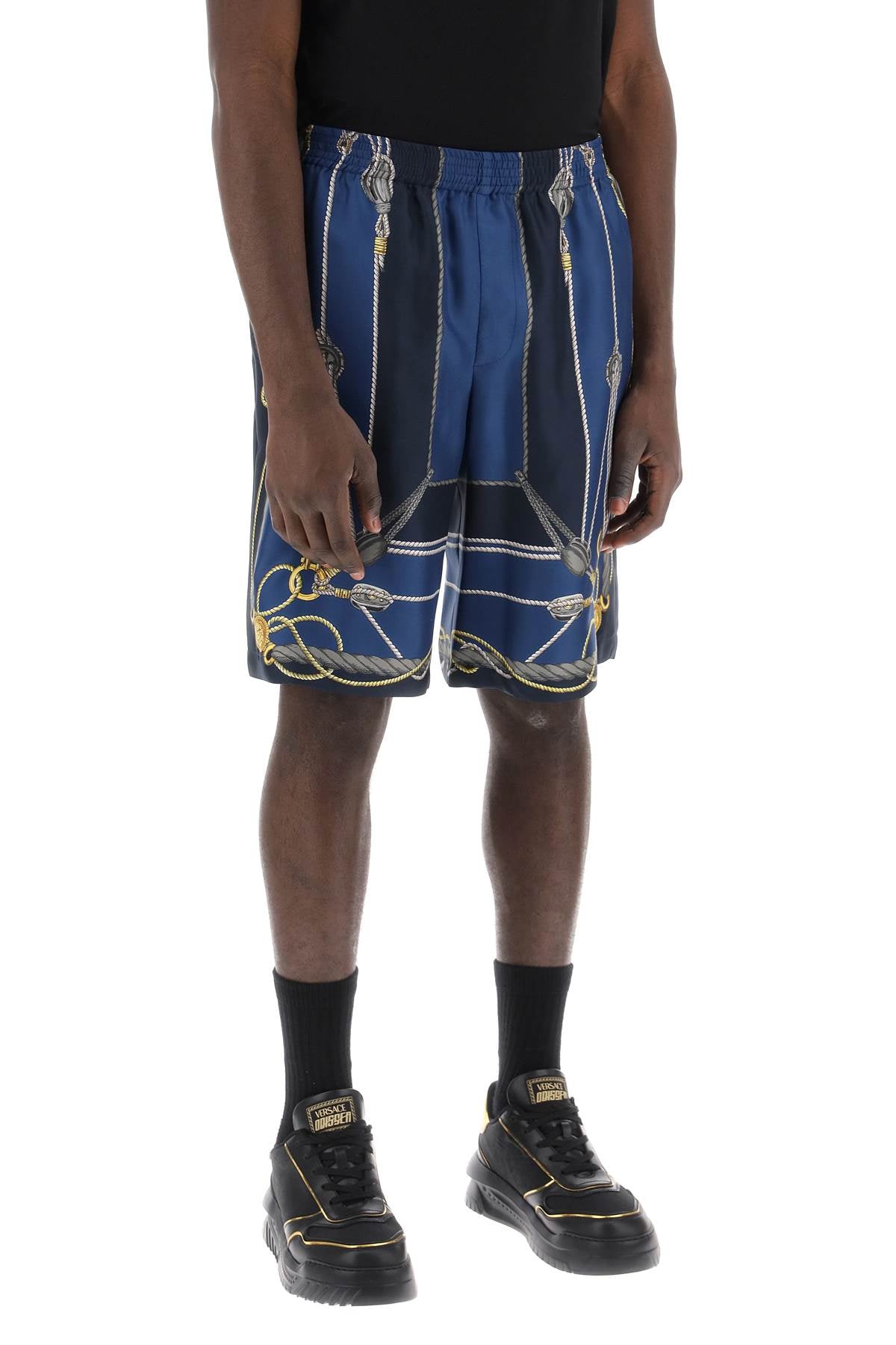 Versace Versace "versace nautical silk bermuda