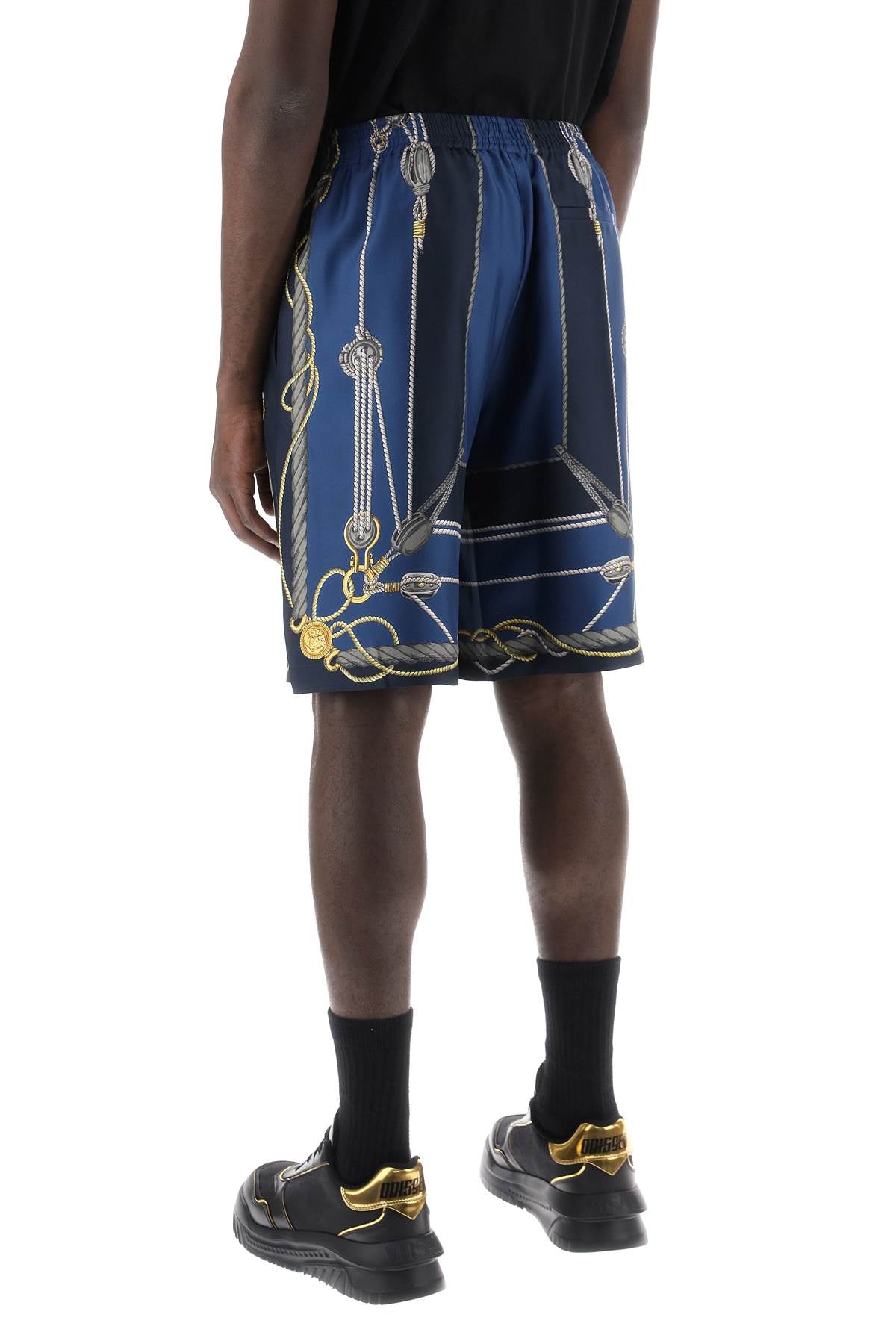 Versace Versace "versace nautical silk bermuda