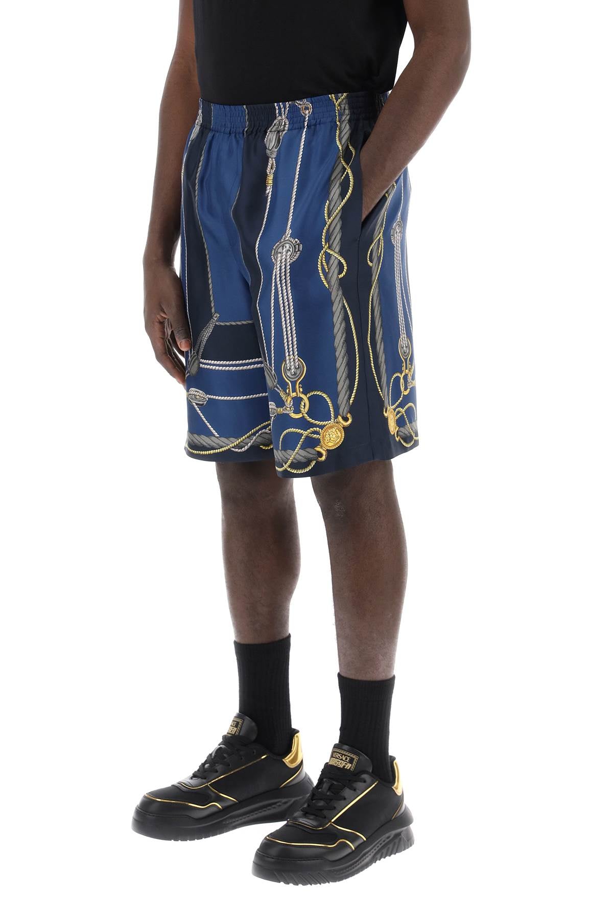 Versace Versace "versace nautical silk bermuda