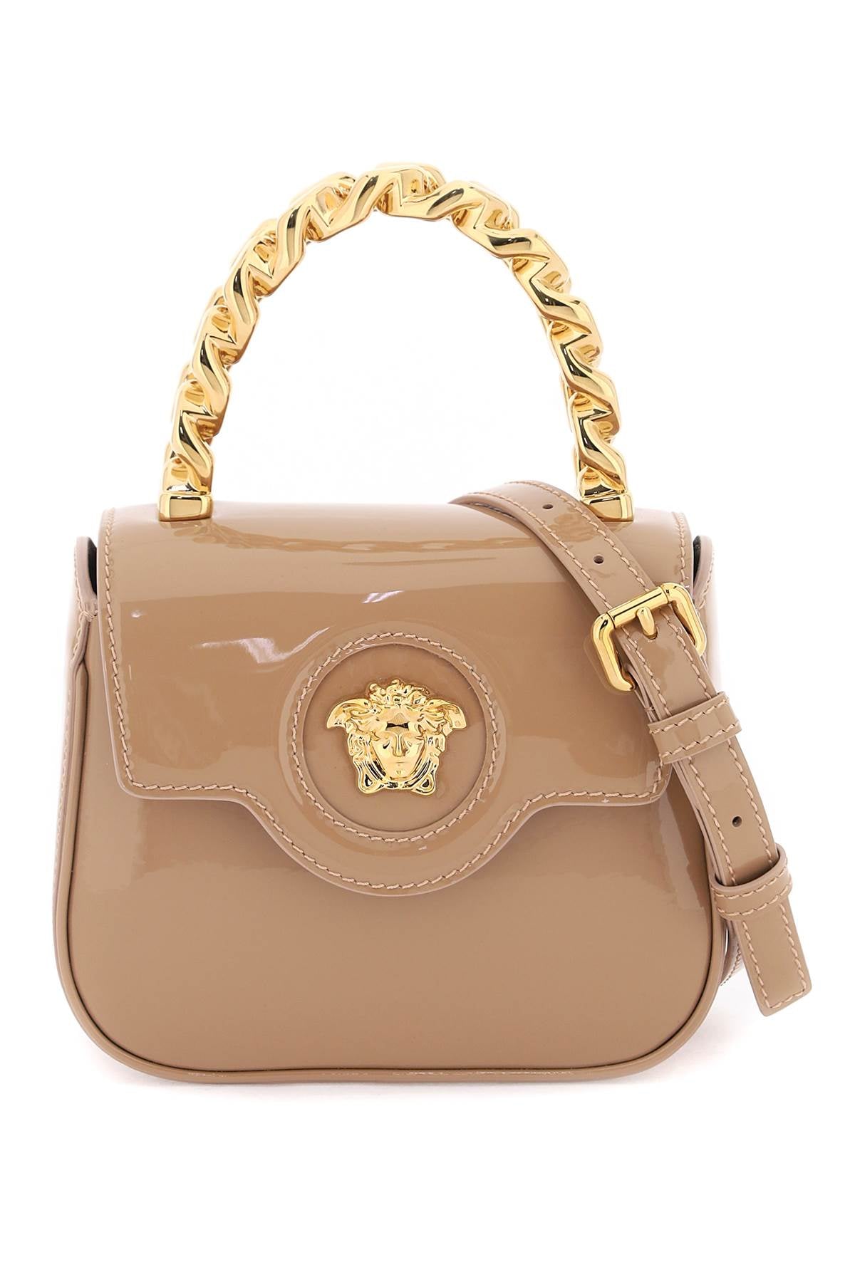 Versace Versace patent leather 'la medusa' mini bag