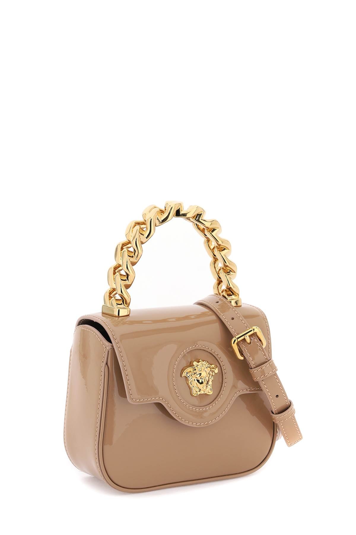 Versace Versace patent leather 'la medusa' mini bag