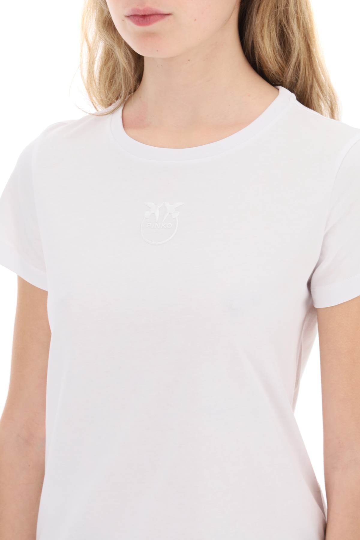 Pinko Pinko embroidered effect logo t-shirt