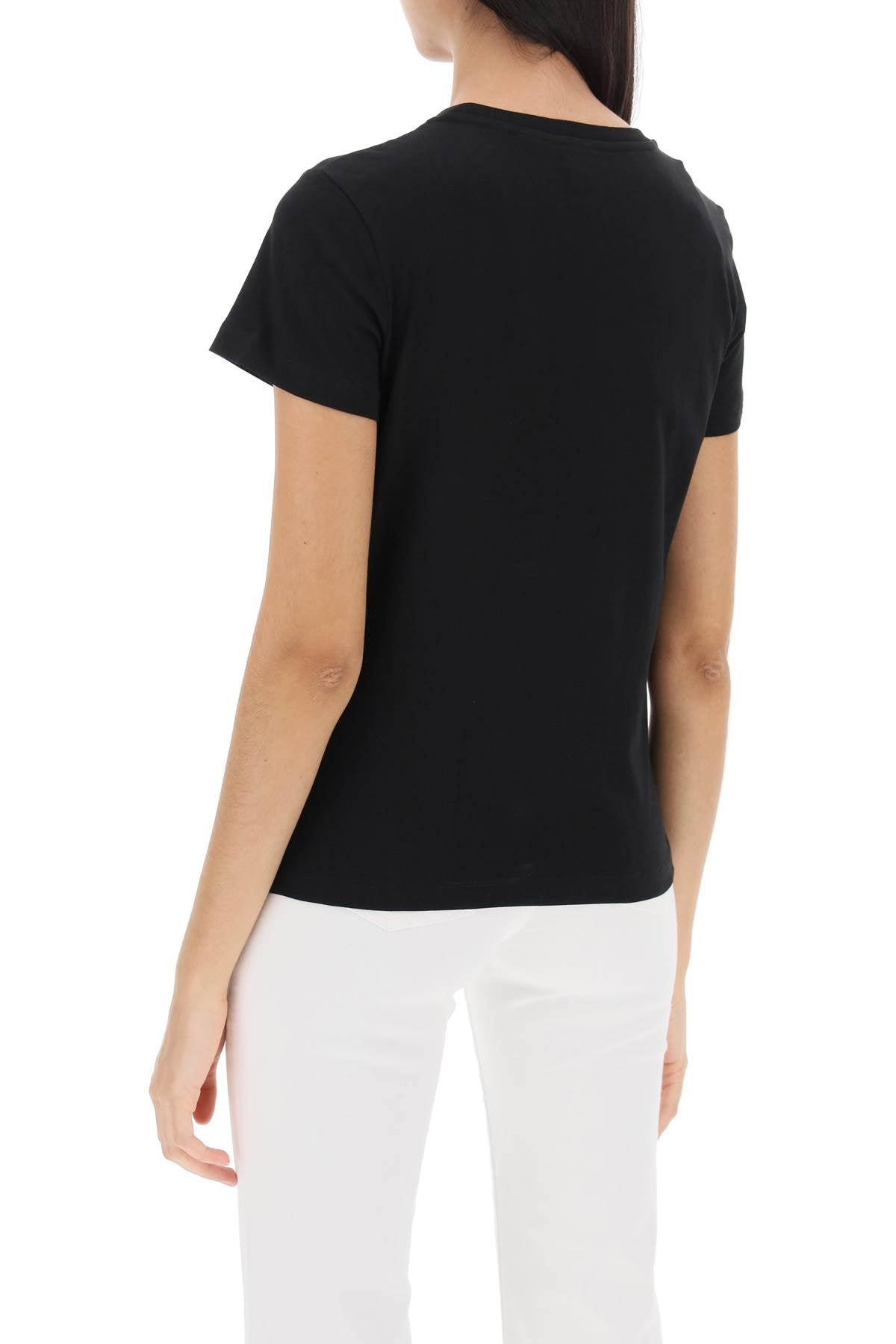 Pinko embroidered effect logo t-shirt