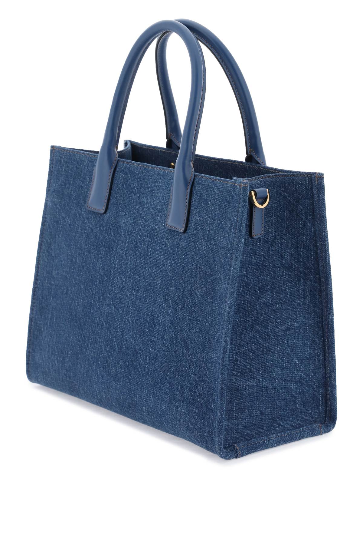 Versace small denim la medusa tote bag