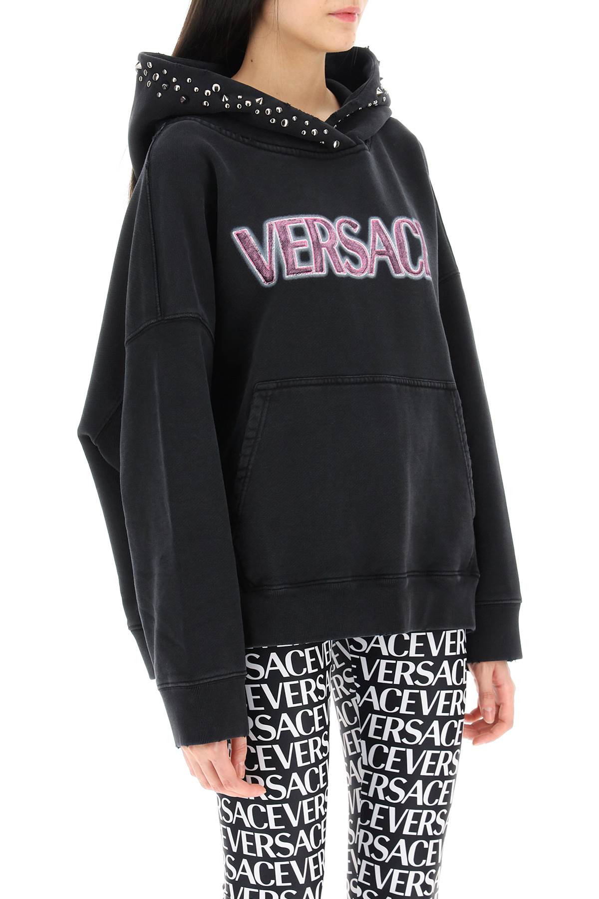 Versace Versace hoodie with studs