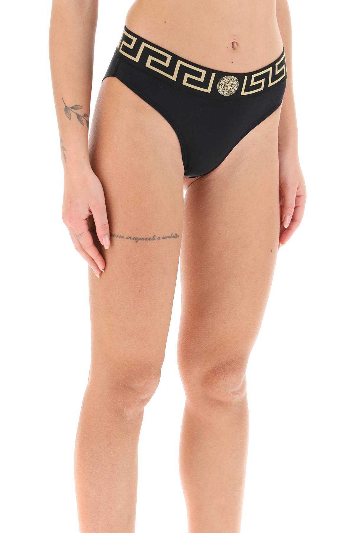 Versace Versace bikini bottom with greca band