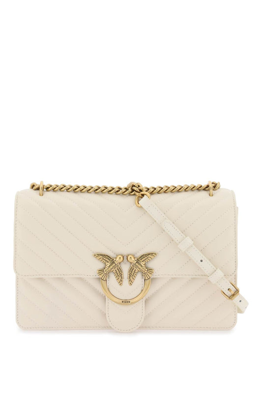 Pinko Pinko chevron quilted classic love bag one