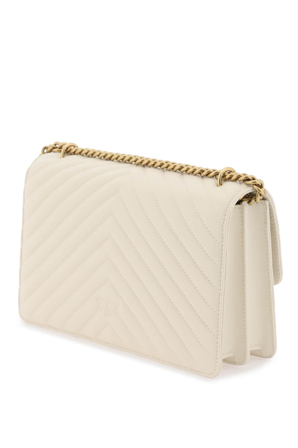 Pinko Pinko chevron quilted classic love bag one