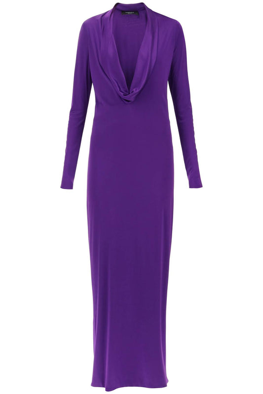 Versace Versace cowl neck maxi dress