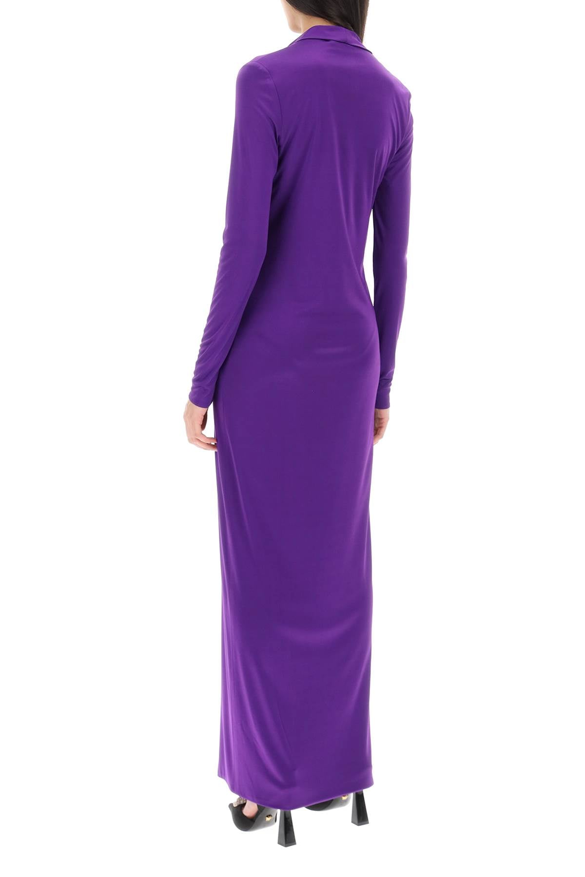 Versace Versace cowl neck maxi dress