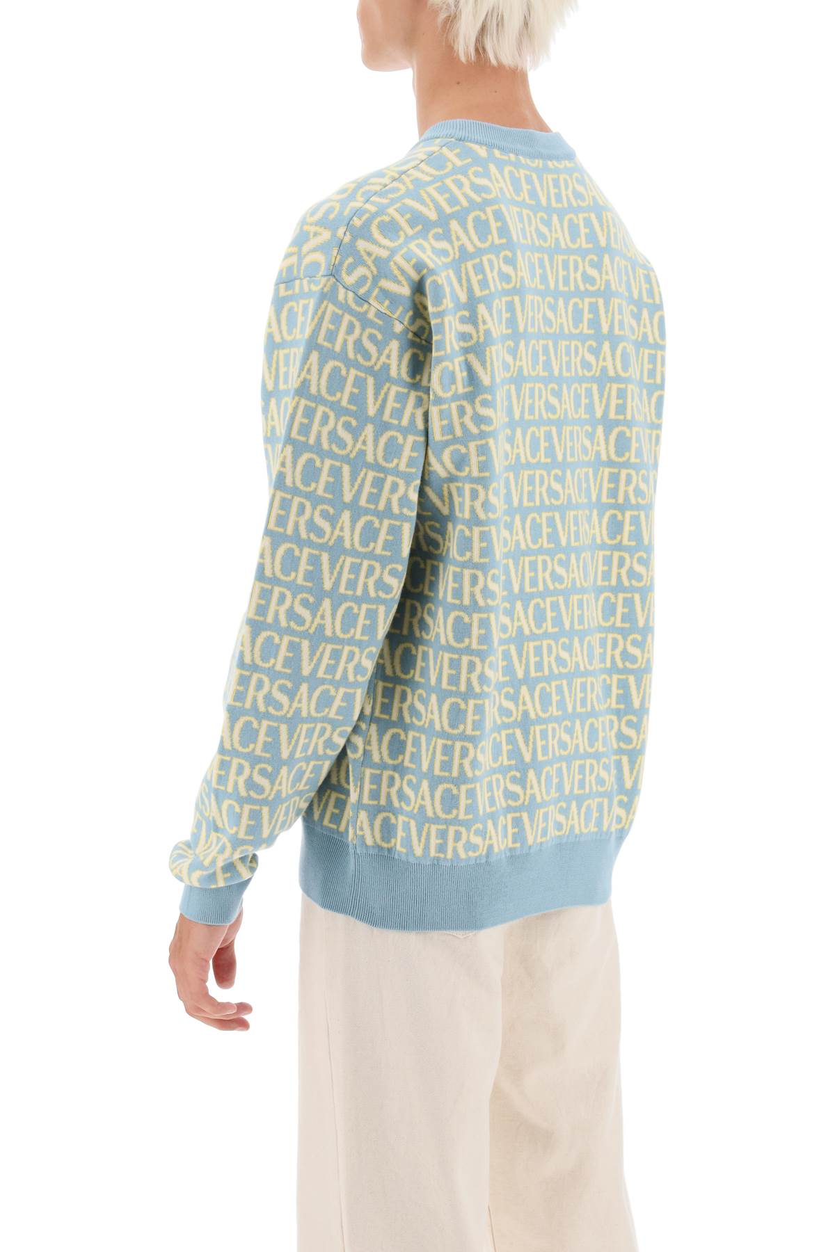 Versace Versace monogram cotton sweater