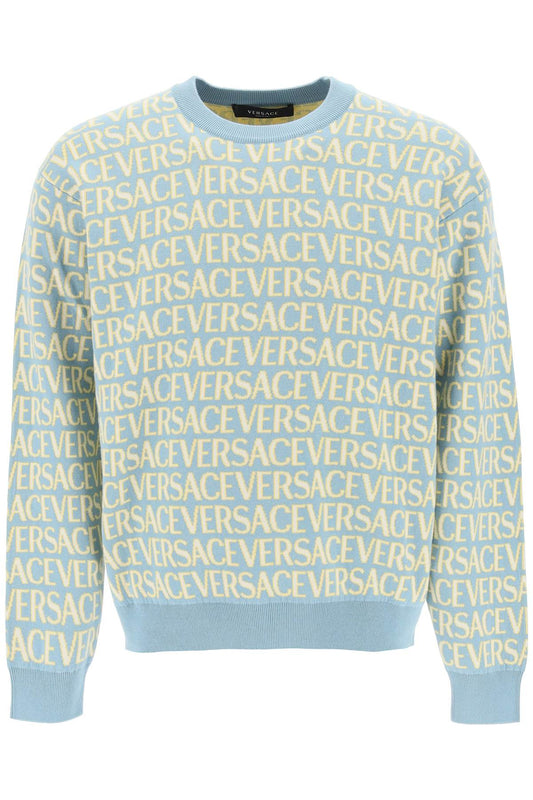 Versace Versace monogram cotton sweater